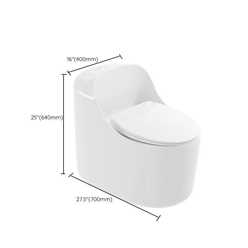 Modern Ceramic Flush Toilet Floor Mounted Urine Toilet with Seat for Washroom