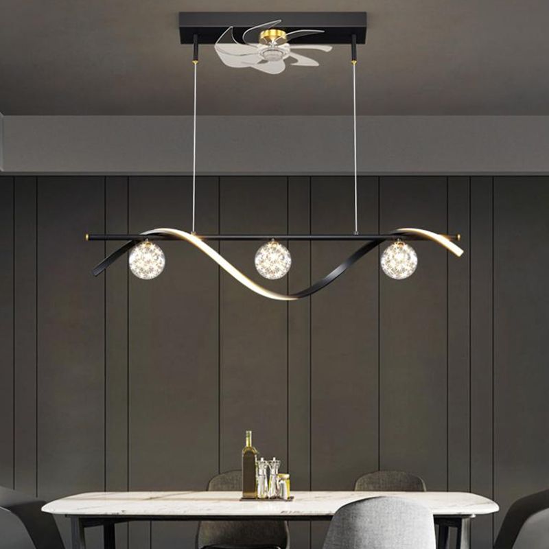 Linear Island Lighting Fixtures Contemporary Metal Island Lighting Ideas in Black