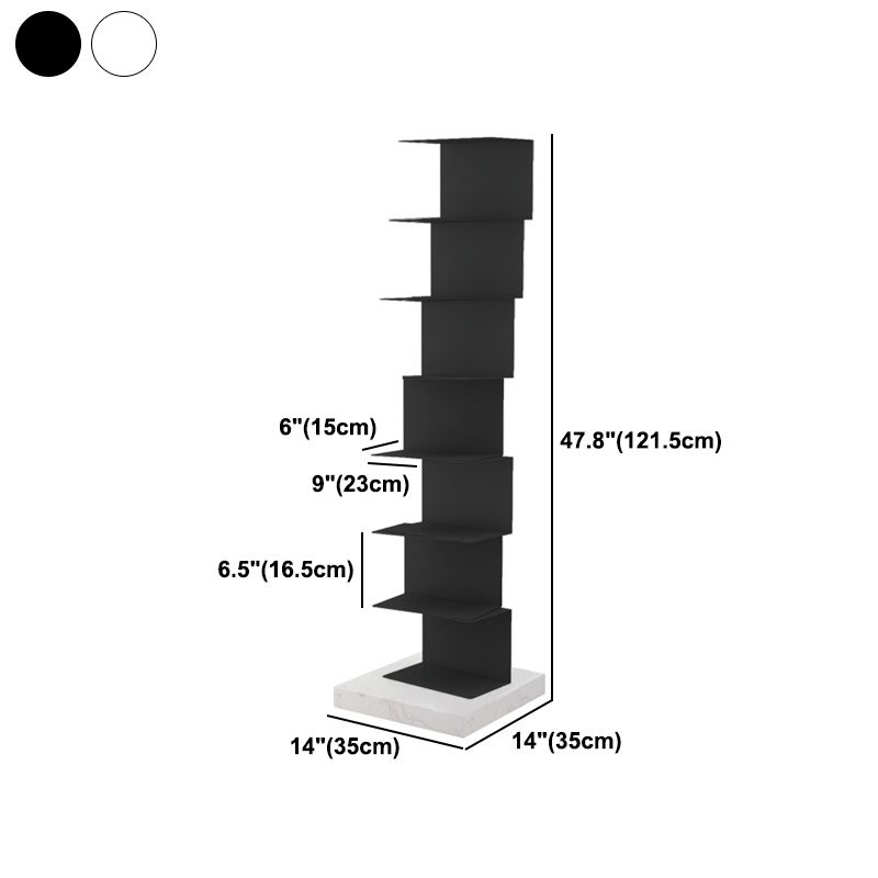 Closed Back Bookcase Contemporary Style Invisible Bookshelf for Study Room and Office