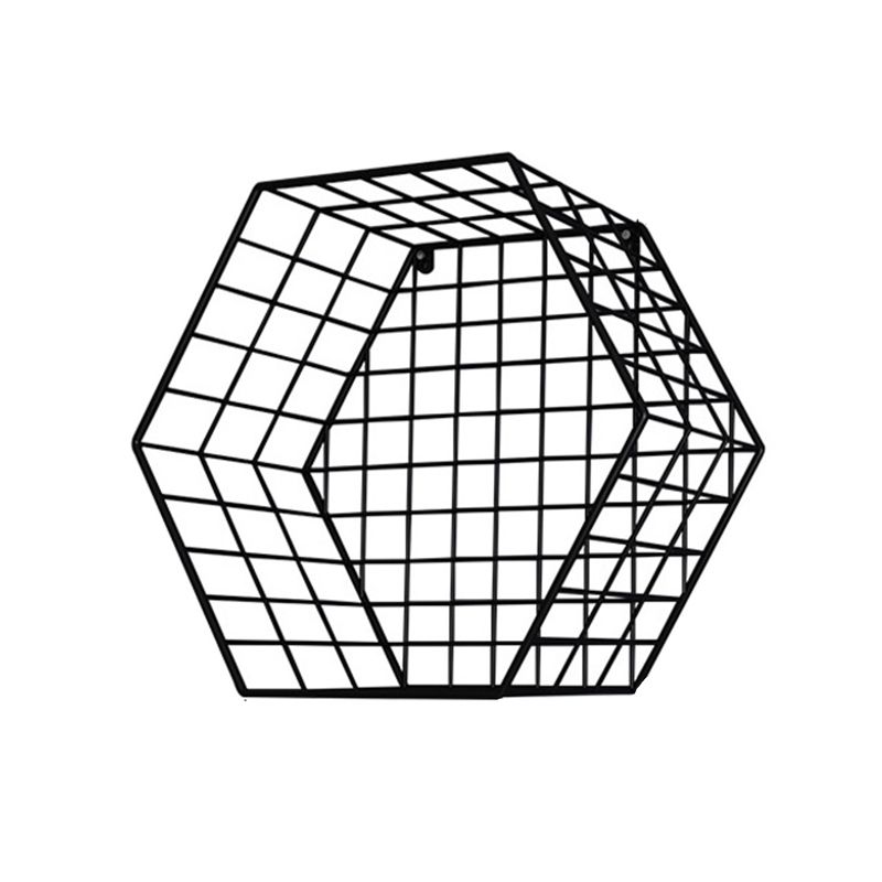 Modern Floating Bookcase Metal Closed Back Wall Mounted Bookshelf