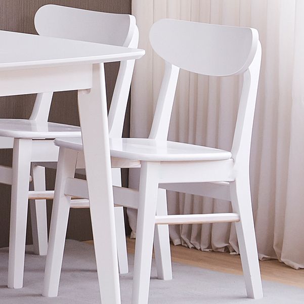 Scandinavian Upholstered Restaurant Side Chair Open Back Dining Chair