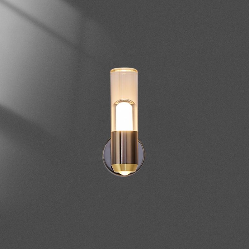 Modern Wall Sconce Cylinder Sconce Lighting with Metal for Bedroom