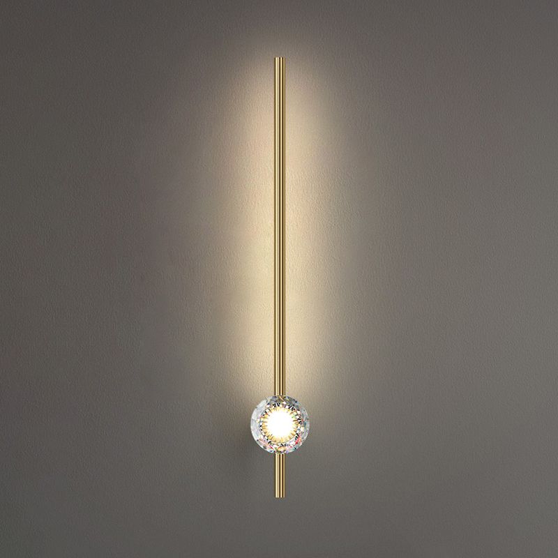Modern Luxury Style Wall Mounted Light Fixture Copper Flush Mount Wall Sconce for Living Room