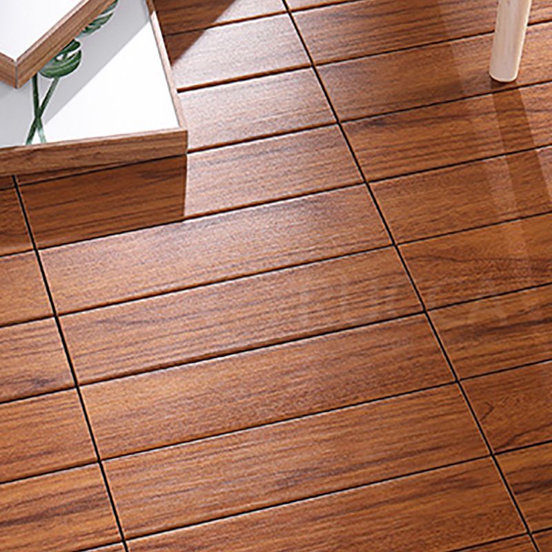 Engineered Flooring Planks Water Resistant Click-Locking for Patio Garden