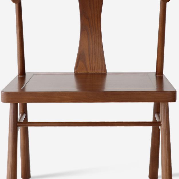 Silla de estilo tradicional, sillas sin brazos con patas de madera para cocina