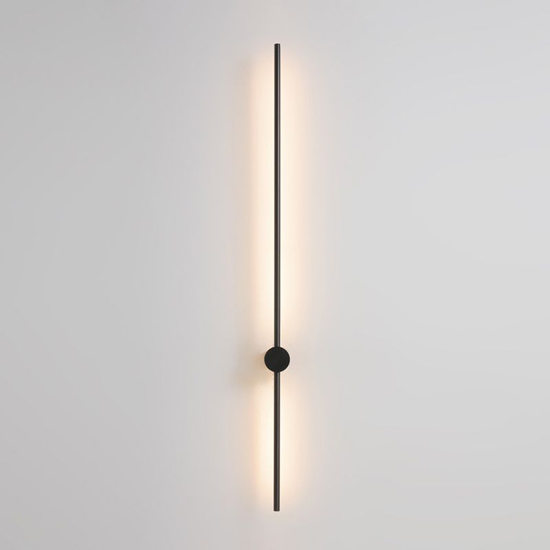 Linear Shape Metal Wall Sconce Modern Style Multi Lights Wall Mount Lighting