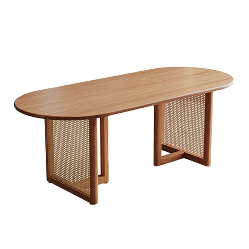 Mesa de comedor de madera maciza de pino, mesa de comedor de estilo sencillo para interior