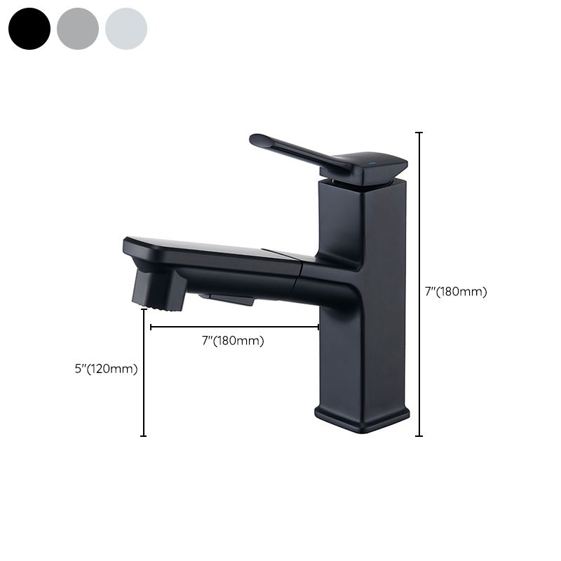 Modern Vessel Faucet Copper Pure Color Single Handle Vessel Faucet