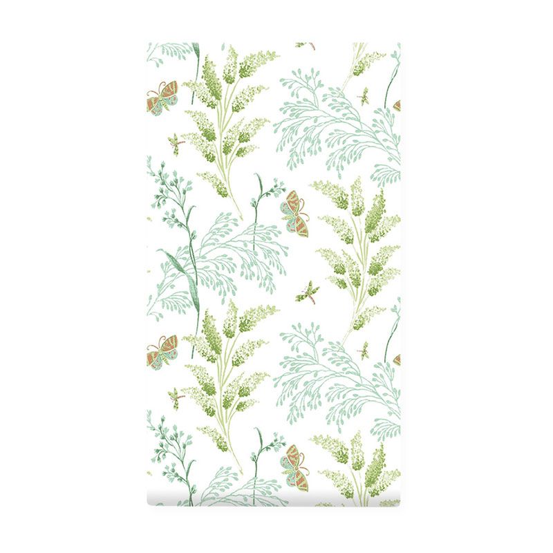 20.5" x 33' Decorative Wallpaper Roll Guest Room Butterfly and Leaf Wall Covering