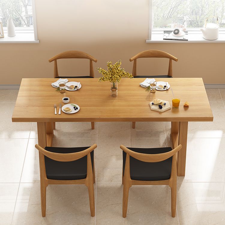 Modern Wood Dining Set 1/2/4/5 Pieces Indoor Dining Furniture for Kitchen