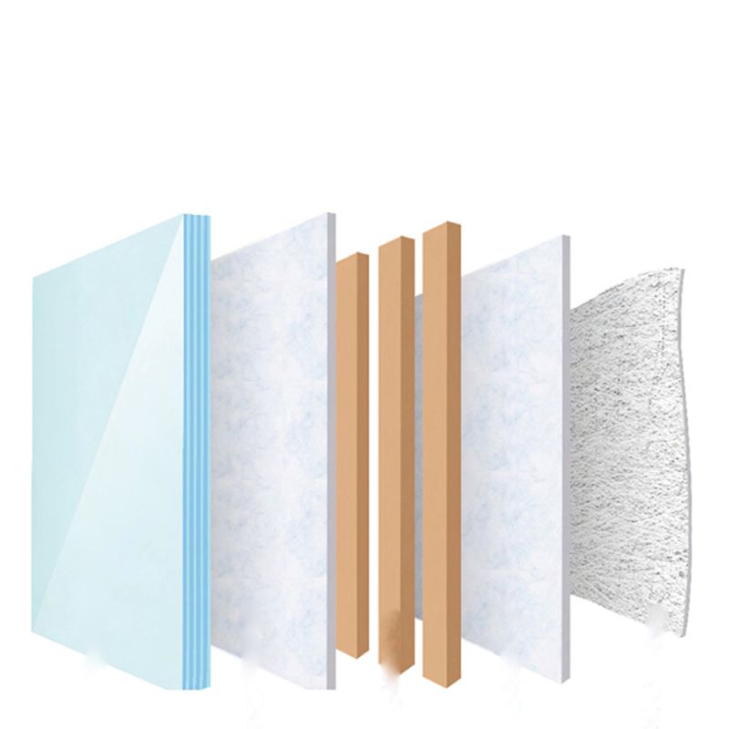 Modern Style Acrylic Bathtub Rectangle Back to Wall Bathroom Bathtub in White