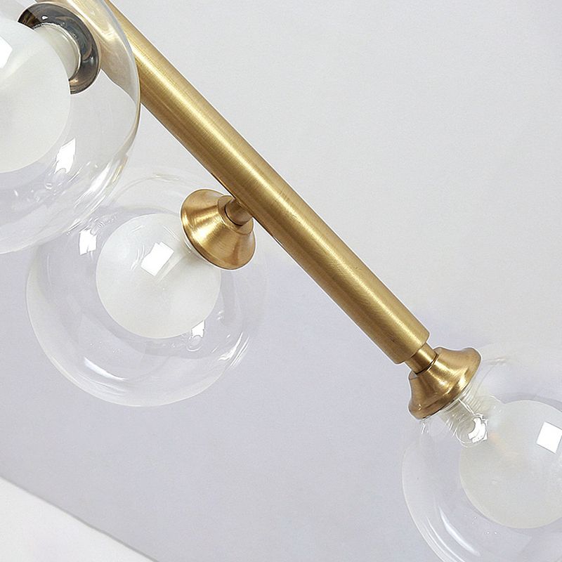 Nordic Bubbles Hanging Island Light Glass Island Pendant Light for Dining Room