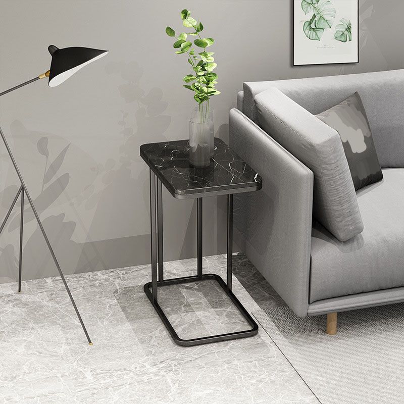 Medieval Modern Style Rectangular Metal Table Frame Side Table