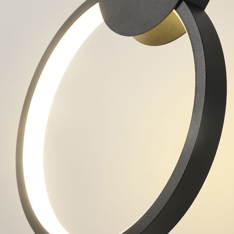 Silicone Black Led hangende lamp in moderne artistieke stijl aluminium lineaire hanglamp voor slaapkamer