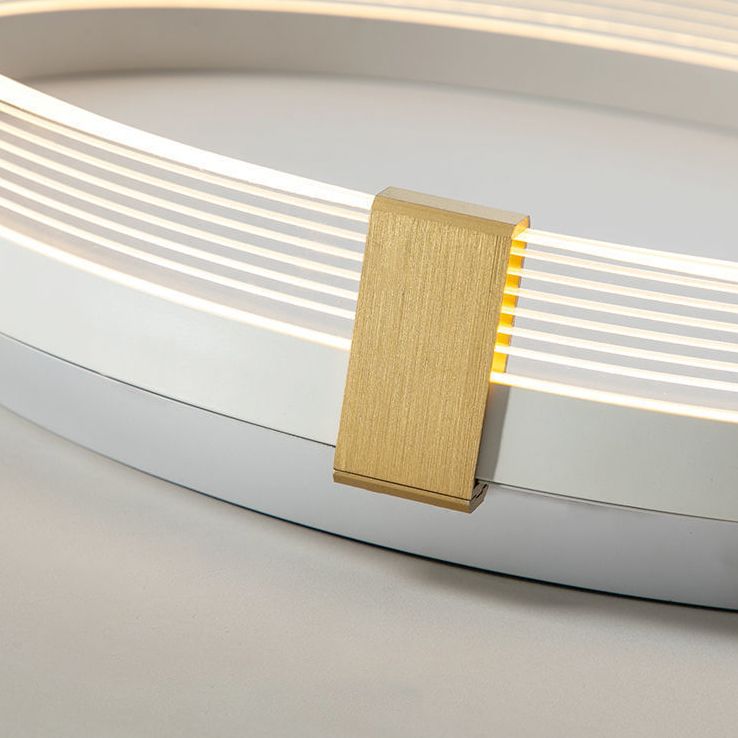 1-Light Modern Ceiling Light Simple LED Ceiling Mount Light with Acrylic Shade for Bedroom