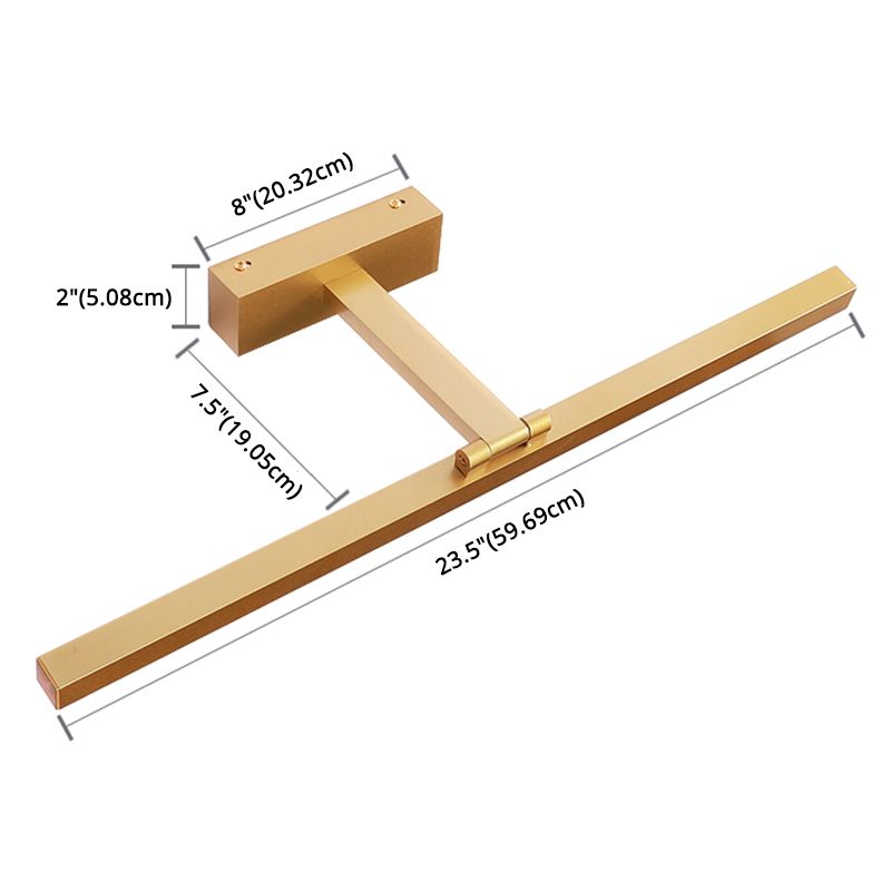 Nordische stromlinienförmige Wandleuchte Wandleuchter Badezimmer Wandleuchte in Gold