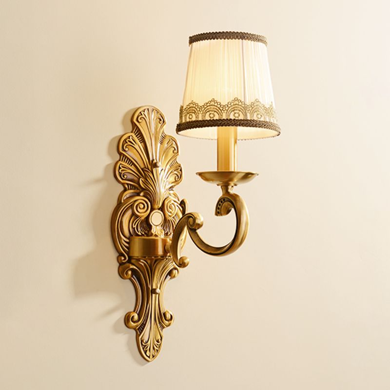 American Style Copper Vanity Light Cylinder Shape Vanity Lamp for Shower Room