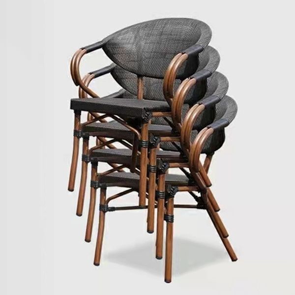 1/4/5 Pcs Rattan Dining Set Glass Top Modern Dining Table Set