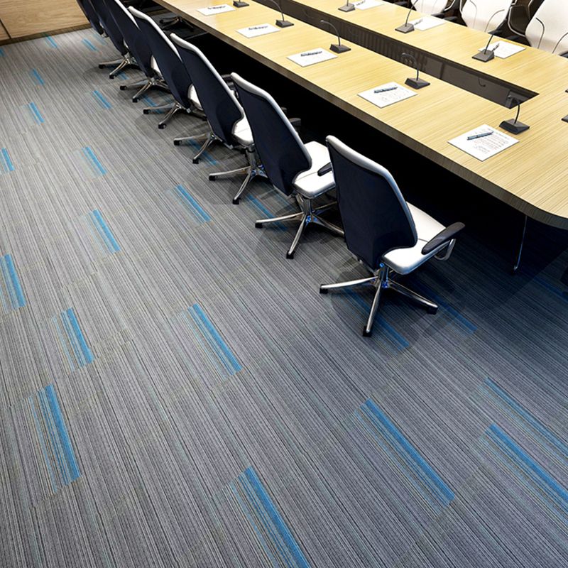 Carpet Tile Non-Skid Fade Resistant Gradient Loose Lay Carpet Tiles Living Room