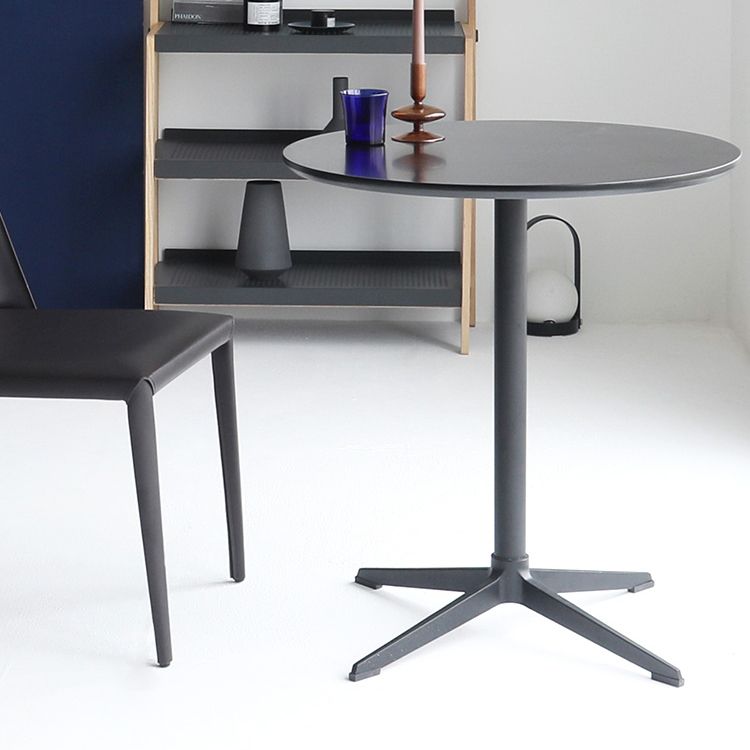 Contemporary Round Shape Dining Table Standard Kitchen Dining Table with Pedestal Base