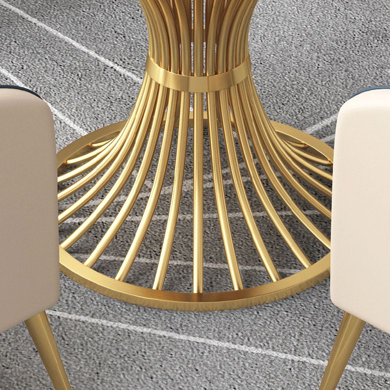 Glam Style Dinette Set for Home 1/2/5 Pieces Polished Finish Dining Table Set