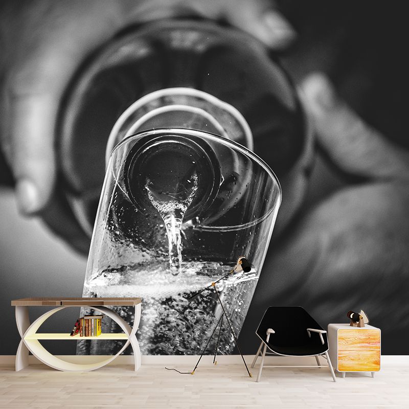 Wine Pattern Wall Mural Contemporary Style Commercial Use Wall Covering