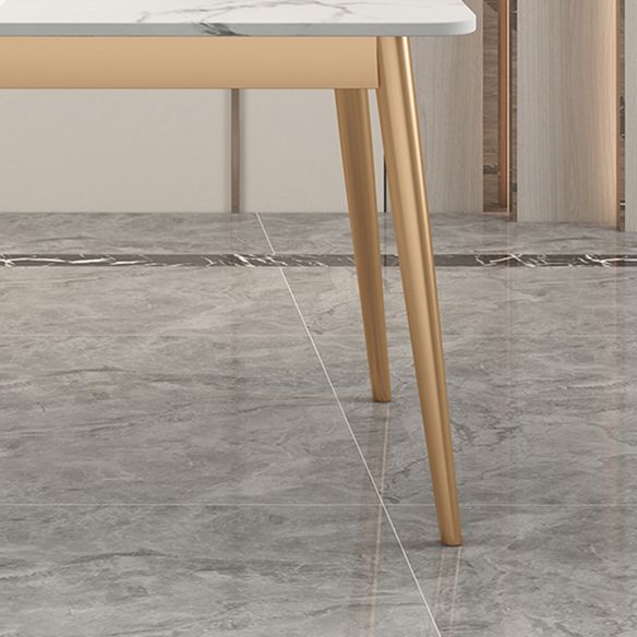 Modern Kitchen Sintered Stone Furniture of Standard Height Formal Dining Room Table Set