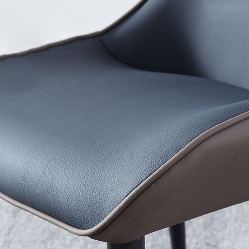 Sillas orejeras estilo moderno Sillas de comedor de cuero para el hogar (juego de 2)