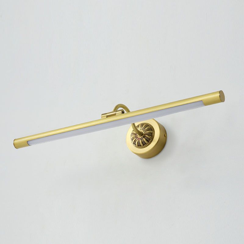 Occiglia lineare a 1 luci luci a parete con fonce post-moderna illuminazione da parete specchio in stile semplice