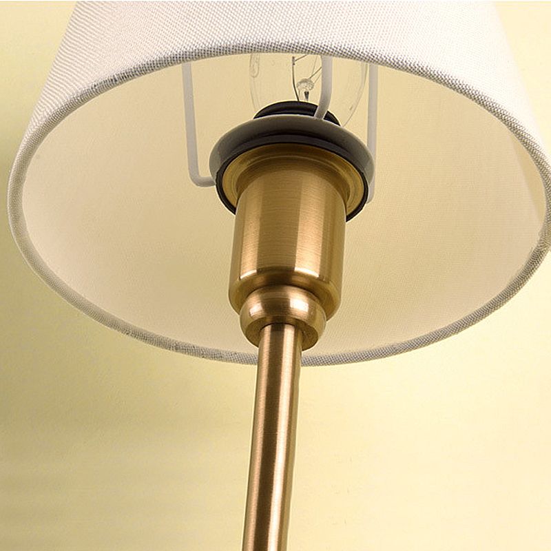 Classic 1 Light Wall Mounted Lamp, Wallchiere Design with Empire Shaped Textile Shade