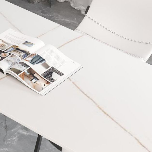 Modern 1/3 Pieces Bar Table Set Stone Counter Table with High Stools for Dining Room