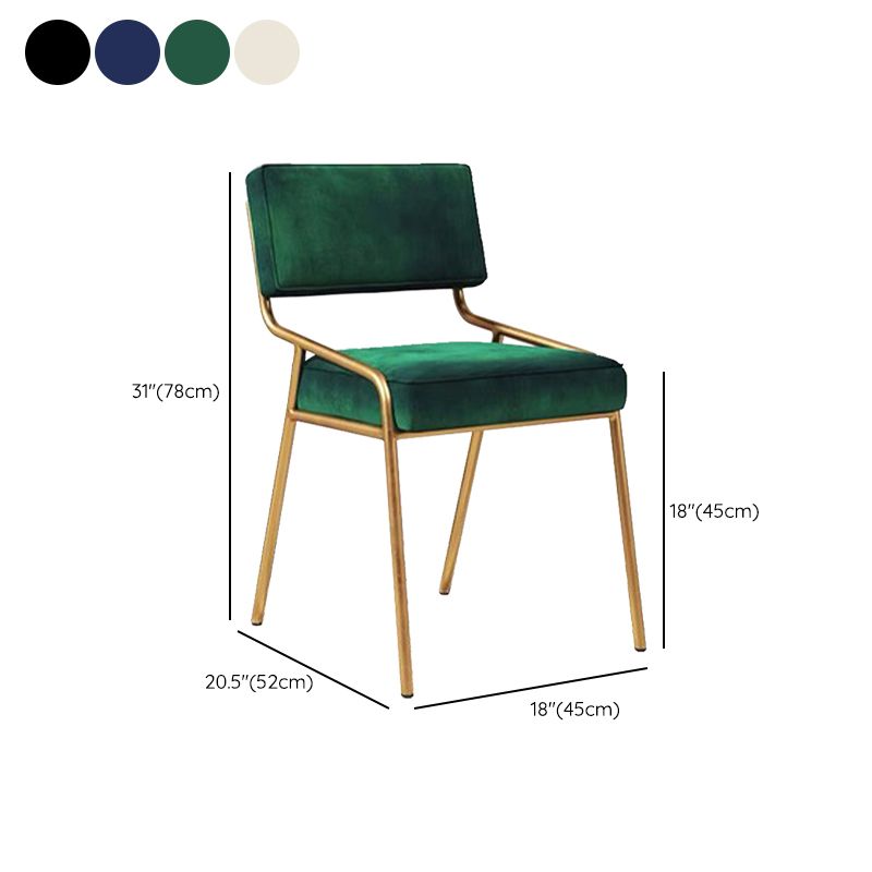 Glam Home Dining Room Chair Upholstered Armless Dining Chairs