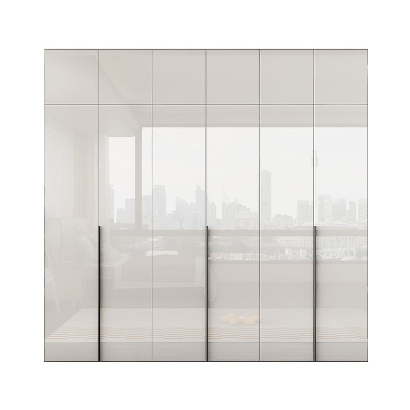 Hinged Wardrobe Armoire with Shelves White Wardrobe Closet for Home