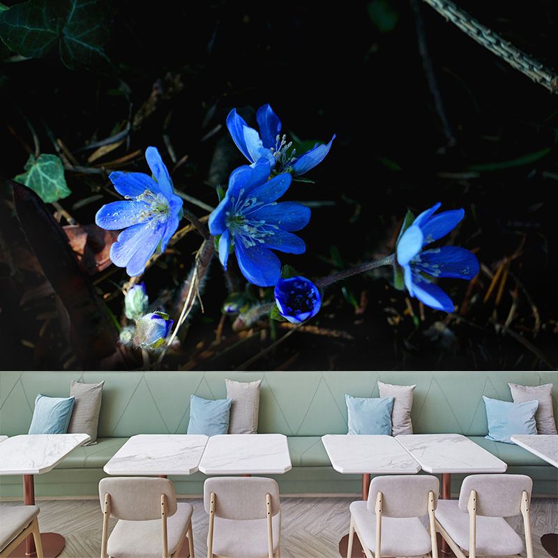 Wildflowers Mural Decal Contemporary Wallpaper Eco-friendly Wall Decor for Bedroom