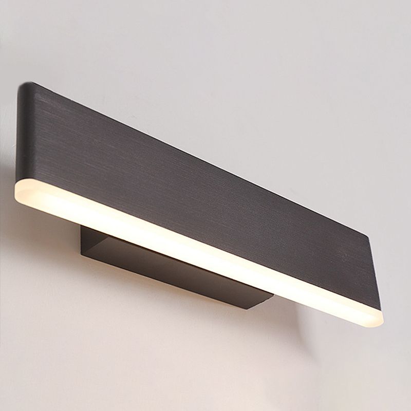 Acryl rechteckige LED -Wandlampe in moderner Einfachheit Aluminium Rotatable Wandleuchte für Schlafzimmer