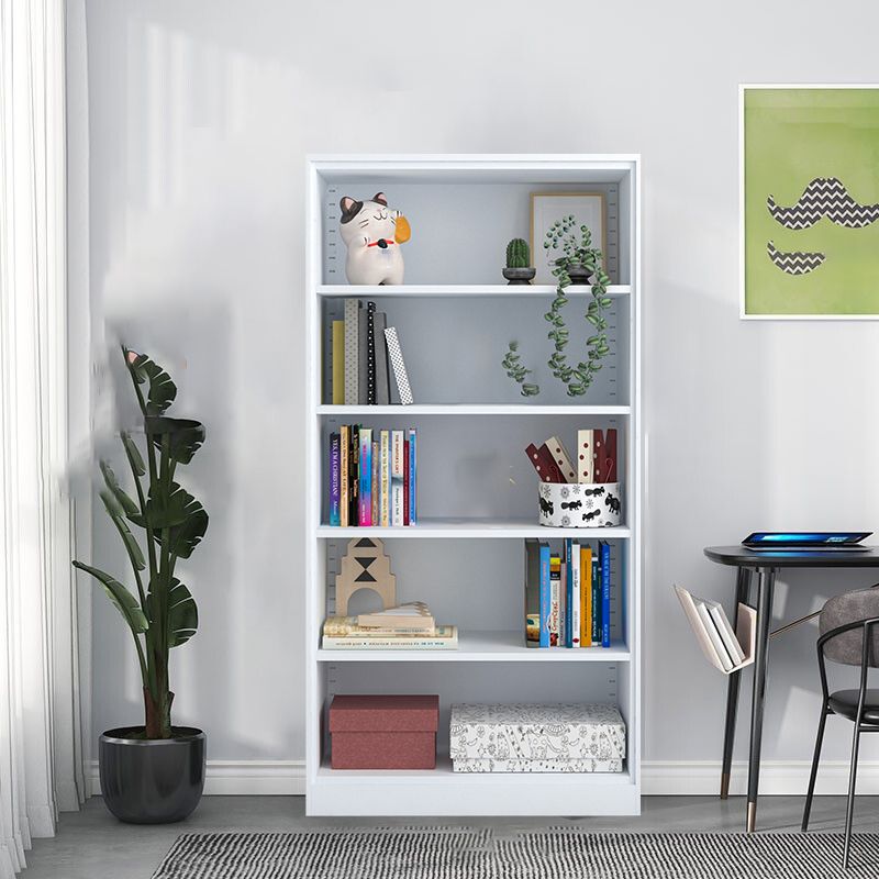 13" Wide Modern Bookshelf Closed Back Bookcase with Rectangular Shelves