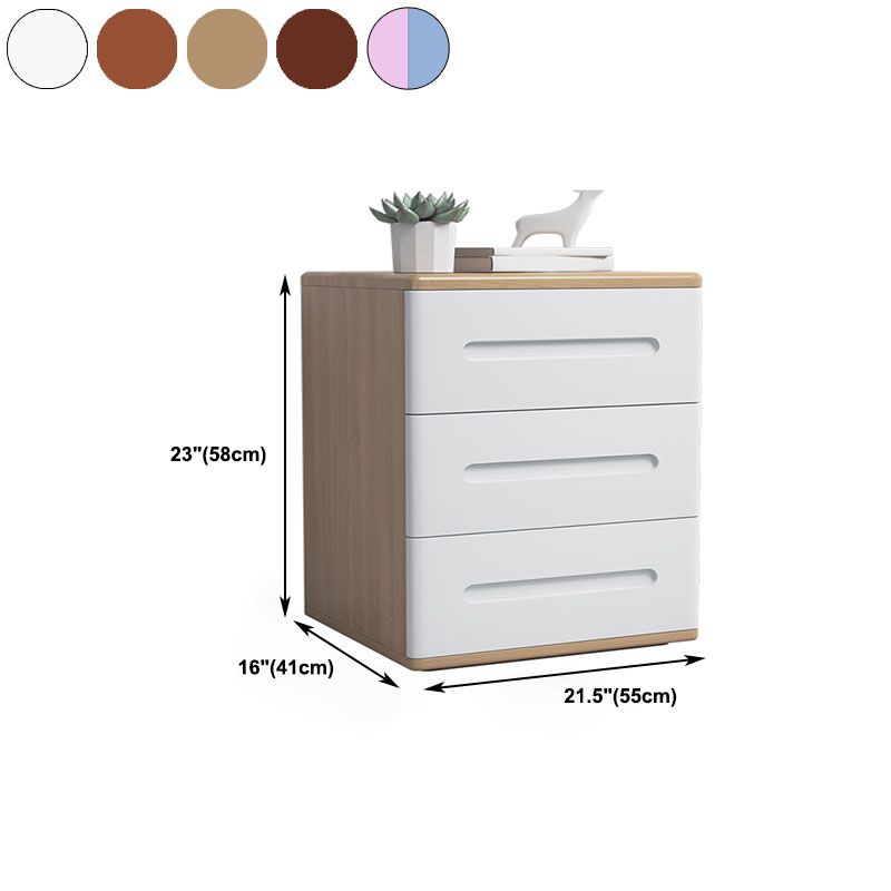 Modern Storage Chest Dresser Solid Wood Dresser with 3 Drawers