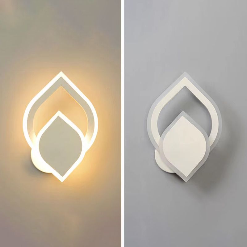 Metal Geometric Wall Mount Lamp Simple 1 Light Wall Mounted Light Fixture