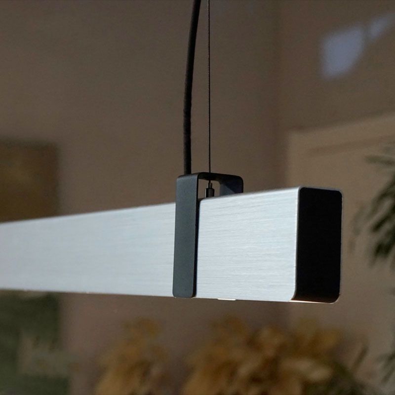 Rectangle 1 - Light LED Kitchen Island Fixture Metal Contemporary Ceiling Pendant