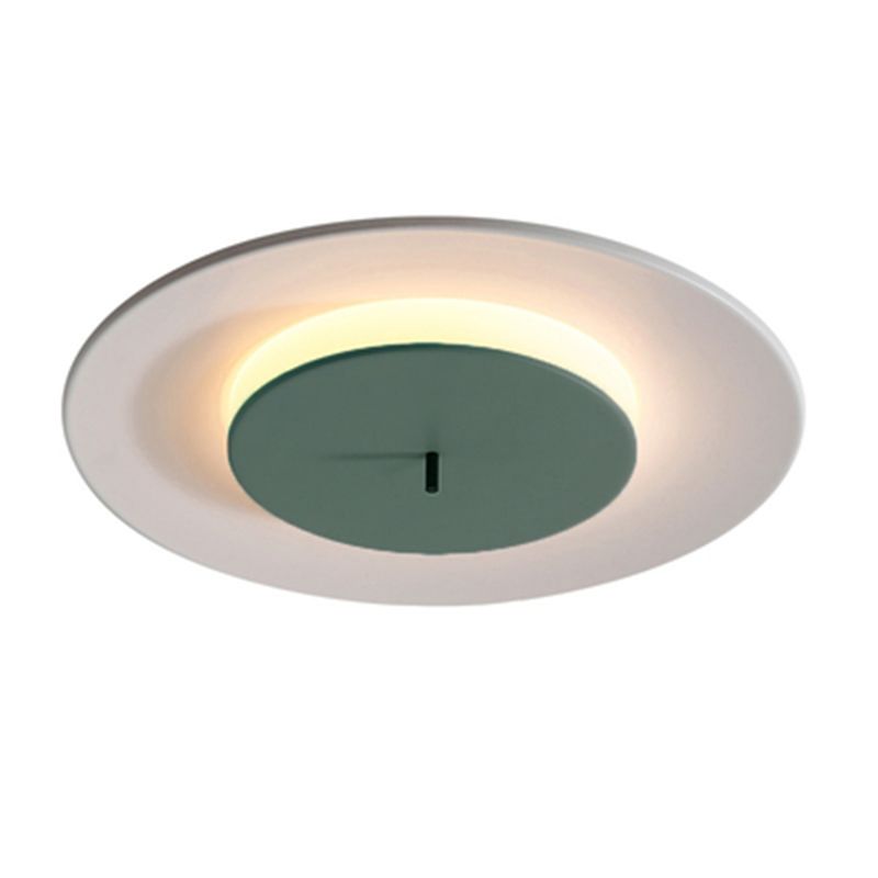 Montaje empotrado LED de hierro forjado en lámpara de techo circular acrílica de simplicidad moderna para guardarropa