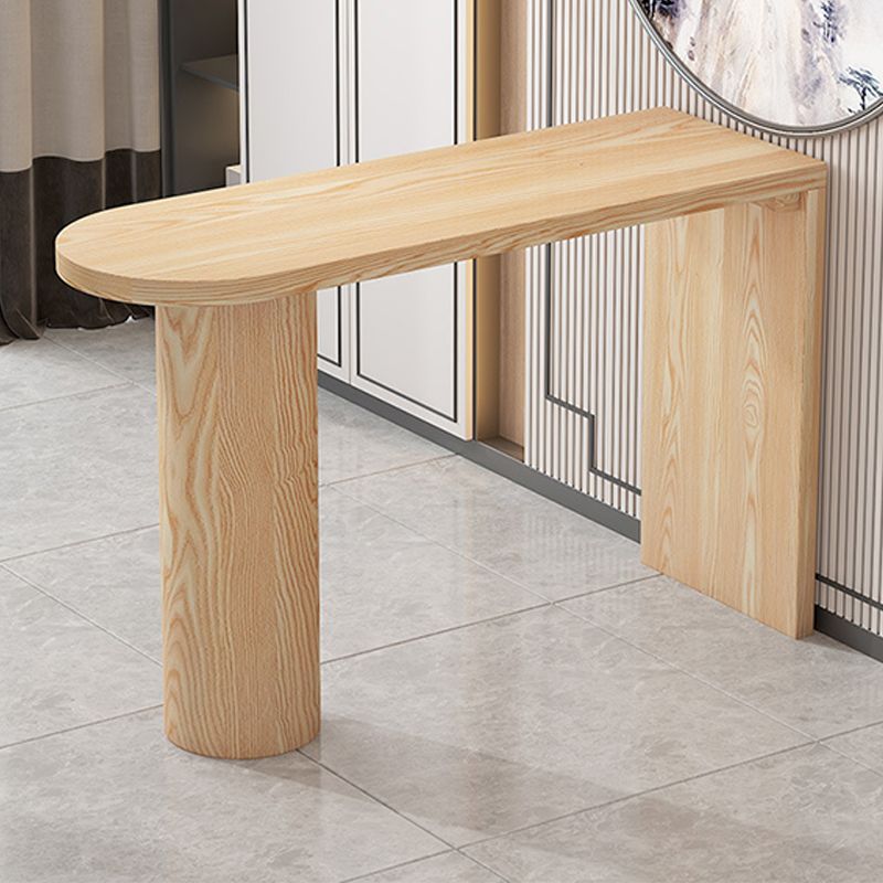 Contemporary Bar Table Solid Wood Specialty Pub Table for Outdoor