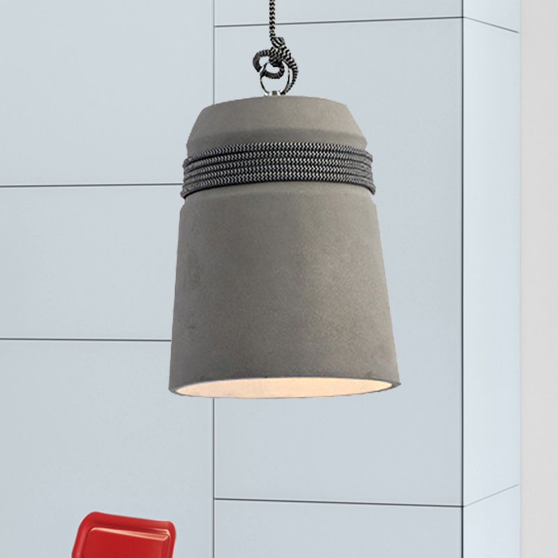 Black/Grey/Beige Finitura Sospensione Assunzione Sospensione Stile Industriale Cemento 1 Tavolo da pranzo Luce Luce a sospensione con corda