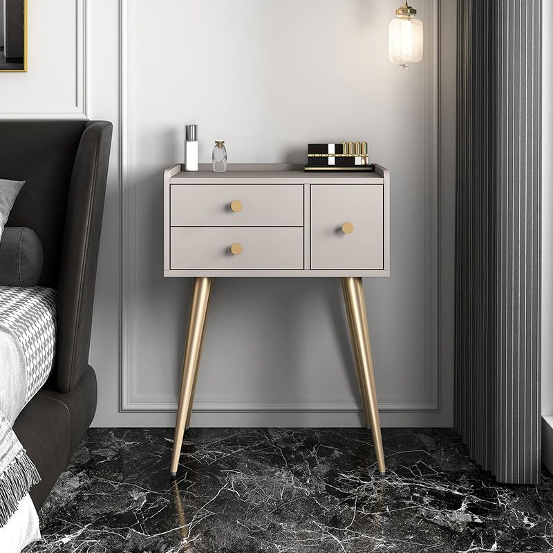 Contemporary Vanity Makeup Table Set 3 Drawer Vanity Dressing Table
