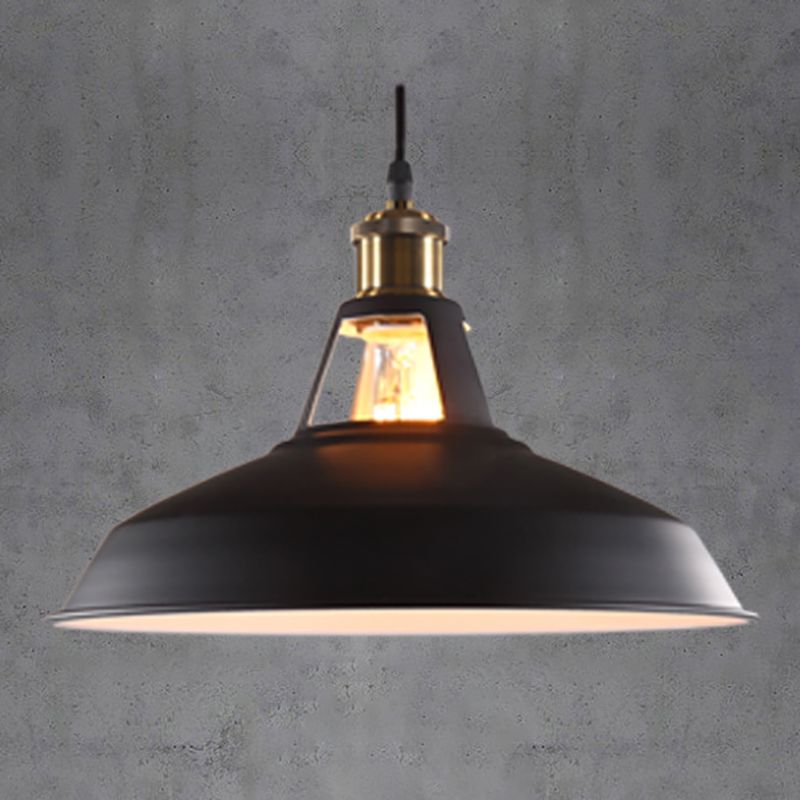 1-Light Geometric Suspension Pendant Industrial Style Metal Pendant Light Kit