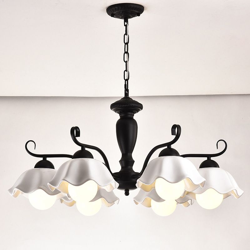 Lampada a sospensione a sospensione a sospensione in stile multi-testa Lampada a forma di lampadario per soggiorno per soggiorno