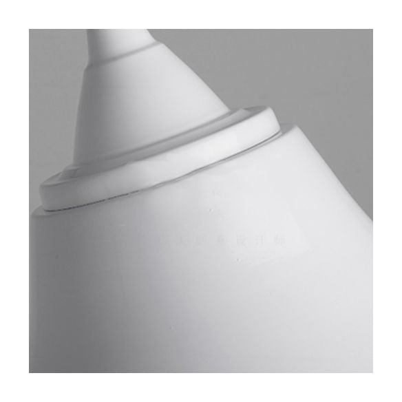 Modern Style Scalloped Shade Ceiling Pendant 10"/12" Width 1 Bulb Metal Hanging Ceiling Light in White