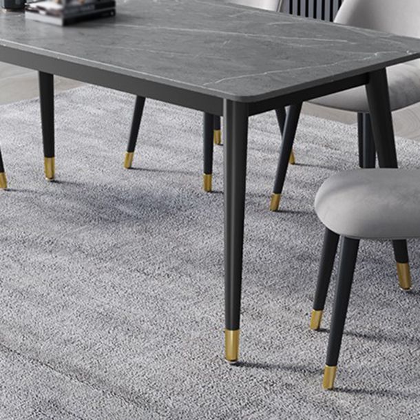 Glam 1/2/3/5/7 Pieces Dining Set Rectangular Sintered Stone Dining Table Set