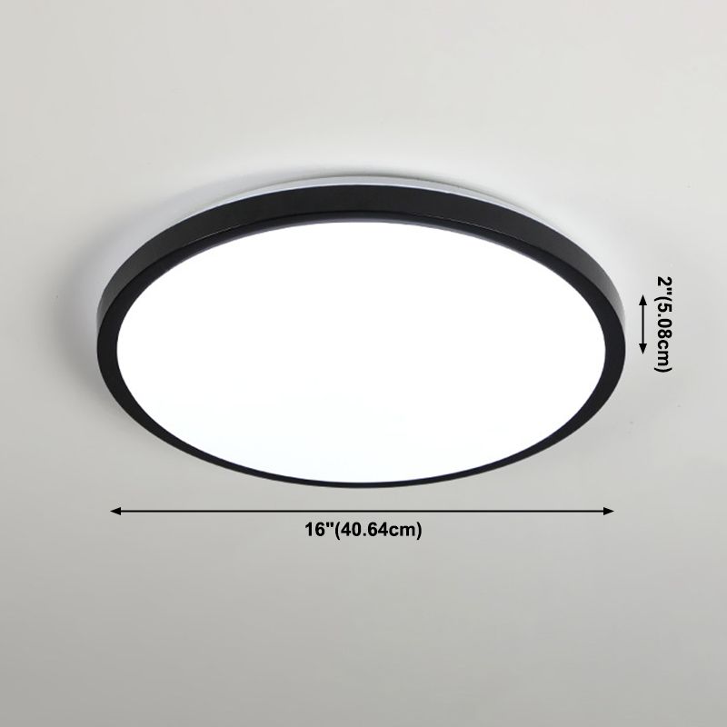 Abat-jour rond en acrylique encastré, lumière moderne nordique Macarons Style1 tête encastrée