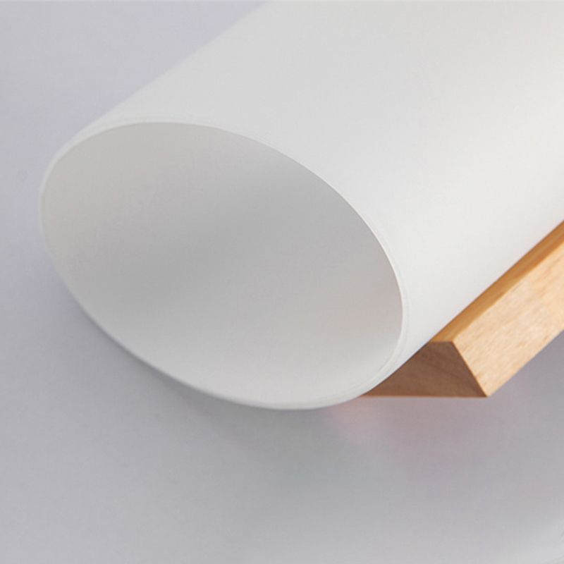 Wood Rectangular Sconce Lights Modern Style 1 Light Wall Lighting Fixtures