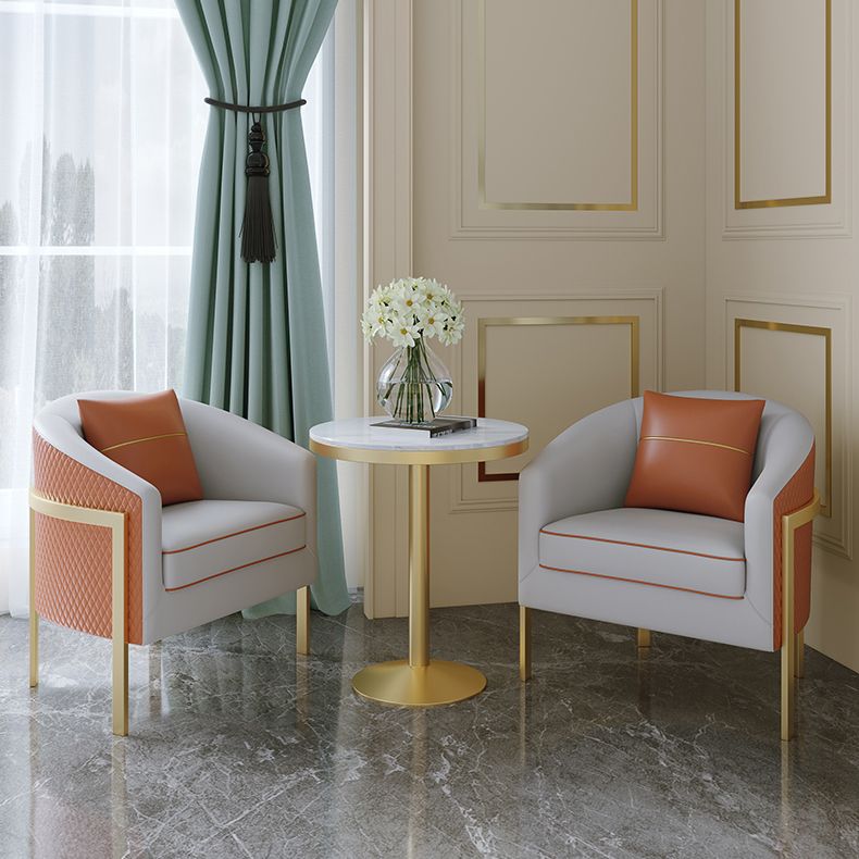 Round Dining Site Table Traditional Luxury Stone Dining Room Collection for Indoor